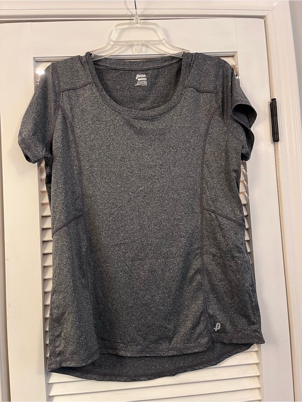 Danskin Performance Short Sleeve Tee in Charcoal Gray